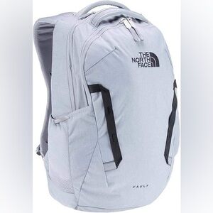 The North Face Vault Everyday Laptop Backpack, Mid Grey Dark Heather/TNF Black